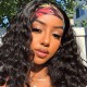 Hurela Human Hair Glueless Wigs 150% Density Natural Black
