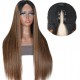 Hurela High Quality Straight Hairstyles 13*5 Lace Front Wig Virgin Human Hair Wig 150% Density #FB30 Color