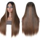 Hurela High Quality Straight Hairstyles 13*5 Lace Front Wig Virgin Human Hair Wig 150% Density #FB30 Color