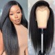 Hurela Lace Front Realistic Kinky Straight 150% Density Human Hair Wigs