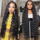 Water Wave Pre-plucked 13x4 Human Hair Lace Front Wigs