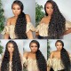Water Wave Pre-plucked 13x4 Human Hair Lace Front Wigs