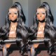 Hurela 100% Human Virign Hair Lace Part Wig Body Wave wig, with kinky curly edge