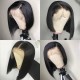  Straight Short Bob Wigs Lace Front Wig Virgin 150% Density
