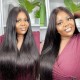 Hurela 150% Density Long Straight 13x4 Lace Frontal Wigs Natural Color
