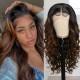 Body Wave Hairstyles Lace Part Wig Human Hair Wigs With Baby Hair 150% Density #FB30 Color