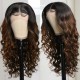 Body Wave Hairstyles Lace Part Wig Human Hair Wigs With Baby Hair 150% Density #FB30 Color