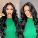 Hurela 13X4 Lace Front Wig 150% density Natural ColorBody Wave Pre-plucked Lace Front Wig 150% density Natural Color