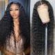Hurela Curly Natural Color Lace Front Wig 150% Density Pre-plucked Wig Natural Color