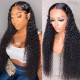 Hurela Curly Natural Color Lace Front Wig 150% Density Pre-plucked Wig Natural Color