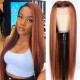 Hurela 150% Density Long Straight 13x4 Lace Frontal Wigs Natural Color