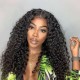 Hurela Afro Curly Wig 150% Density Kinky Curly