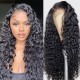 Hurela Jerry Curly 13x6 Transparent Lace Front Human Hair Wigs 180% Density