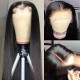 Hurela 150% Density Long Straight 13x4 Lace Frontal Wigs Natural Color