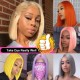 #613 Ombre Blonde Human Hair Body Wave 13x4 Lace Front Wigs With Baby Hair 150% Density
