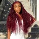 Hurela Burgundy Colored Jerry Curly 4X0.75 Lace Part Human Hair Wig For Women Pre-Plucked Wig Whatsapp Flash Sale