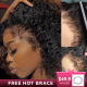 Hurela Afro Curly Wig 150% Density Kinky Curly