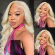 #613 Ombre Blonde Human Hair Body Wave 13x4 Lace Front Wigs With Baby Hair 150% Density