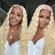 Hurela 13X4 Lace Front Wig 150% density Natural ColorBody Wave Pre-plucked Lace Front Wig 150% density Natural Color