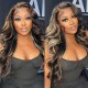 Hurela 13X4 Lace Front Wig 150% density Natural ColorBody Wave Pre-plucked Lace Front Wig 150% density Natural Color