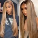 Hurela Honey Blond Highlight 13x4 Lace Front Jerry Curly Human Wigs With Baby Hair #TL412 Color 150% Density Facebook ad Special Sale