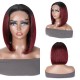 Incolorwig Peekaboo Highlights Purple Color Hair Wig Straight 