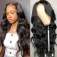 Hurela 13X4 Lace Front Wig 150% density Natural ColorBody Wave Pre-plucked Lace Front Wig 150% density Natural Color