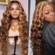 Hurela Lace Part 13x4 Lace Frontal Wig #TL412 Body Wave Blonde Highlight Human Hair Wig Friday Flash Sale