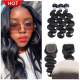 Hurela Hair 3 Bundles Body Wave Human Hair