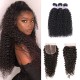Hurela Brazilian Curly Weave Human Hair 3 Bundles With Lace Closure Deals