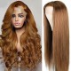 Hurela Blonde Highlight Piano Color Lace Part Wig