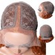 Hurela Burnt Orange Water Wave T Part Lace Human Hair Wigs Wet And Wavy Ginger Wig 150% Density