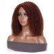Hurela Cheap Copper Red Wigs Kinky Curly Full Machine Wig Glueless Wig