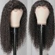 Hurela Jerry Curly 13x6 Lace Front Wigs 150% Density Pre-plucked Human Hair Wigs with Baby Hair Natural Color