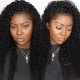 Hurela 13x4 HD Lace Wigs Jerry Curly Swiss Lace Front Wigs 180% Density Natural Color
