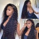 Hurela 13x4 HD Lace Wigs Jerry Curly Swiss Lace Front Wigs 180% Density Natural Color