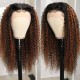 Jerry Curly 13x4 Lace Front Balayage Highlights Wig Human Hair Wig