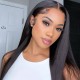 Hurela 150% Density Long Straight 13x4 Lace Frontal Wigs Natural Color