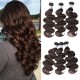 Hurela Cute Peruvian Body Wave Hairstyles Human Hair 3 Bundles Deals 8-26 Inch #2 Color