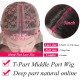 Hurela 100% Human Virign Hair Lace Part Wig