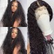 Hurela Jerry Curly 13x6 Lace Front Wigs 150% Density Pre-plucked Human Hair Wigs with Baby Hair Natural Color