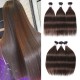 Hurela Cute Malaysia Straight Hair weave Human Hair 3 Bundles Deals 8-26 Inch #4 Color Friday Sale