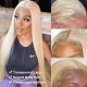  #613 Ombre Blonde Human Hair Body Wave 13x4 Lace Front Wigs With Baby Hair 150% Density