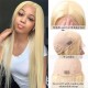  #613 Ombre Blonde Human Hair Body Wave 13x4 Lace Front Wigs With Baby Hair 150% Density
