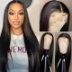 Hurela 150% Density Long Straight 13x4 Lace Frontal Wigs Natural Color