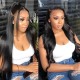 Hurela 150% Density Long Straight 13x4 Lace Frontal Wigs Natural Color