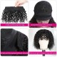 Hurela Best Human Hair Headband Wigs 150% Density Jerry Curly Wig With Removable Bangs Natural Black Color Msnaturally Mary