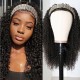 Hurela Afro Curly Wig Human Hair Half Wig 150% Density Kinky Curly 3/4 Half Wig 28 Inches Special Sale Lowest Price 