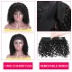 Hurela Best Human Hair Headband Wigs 150% Density Jerry Curly Wig With Removable Bangs Natural Black Color Msnaturally Mary