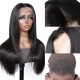 Hurela 150% Density Long Straight 13x4 Lace Frontal Wigs Natural Color